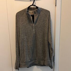 lululemon athletica Men's Grey Zip-Up Sweater - engineered warmth